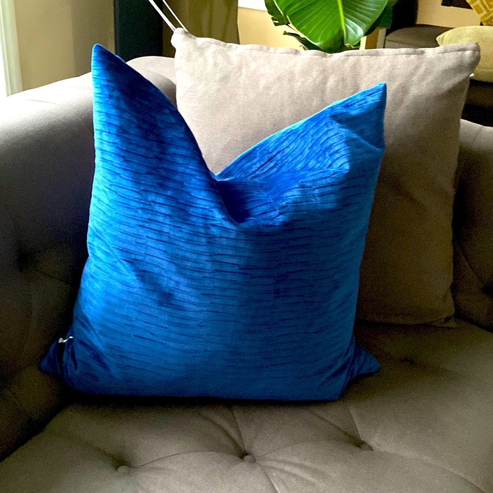 Big blue pillow